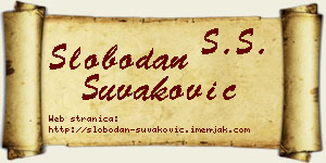 Slobodan Šuvaković vizit kartica